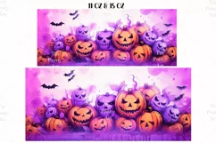 Halloween Mug Wrap Sublimation Designs, Halloween Tree Mug, Halloween Png