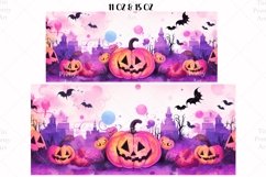 Halloween Mug Wrap Sublimation Designs, Halloween Tree Mug, Halloween Png