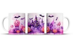 Halloween Mug Wrap Sublimation Designs, Halloween Tree Mug, Halloween Png