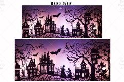 Halloween Mug Wrap Sublimation Designs, Halloween Tree Mug, Halloween Png