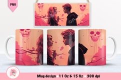 Halloween Mug Wrap Sublimation Designs, Halloween Tree Mug, Halloween Png