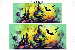 Halloween Mug Wrap Sublimation Designs, Halloween Tree Mug, Halloween Png