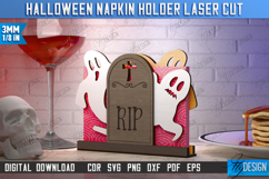Halloween Napkin Holders Laser Cut Bundle, Scary Stuff SVG Product Image 3