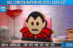 Halloween Napkin Holders Laser Cut Bundle, Scary Stuff SVG Product Image 4