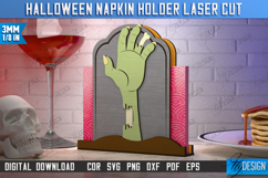 Halloween Napkin Holders Laser Cut Bundle, Scary Stuff SVG Product Image 5