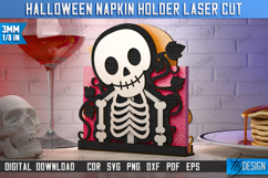 Halloween Napkin Holders Laser Cut Bundle, Scary Stuff SVG Product Image 6