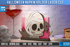 Halloween Napkin Holders Laser Cut Bundle, Scary Stuff SVG Product Image 9