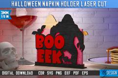 Halloween Napkin Holders Laser Cut Bundle, Scary Stuff SVG Product Image 10