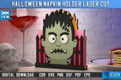 Halloween Napkin Holders Laser Cut Bundle, Scary Stuff SVG Product Image 11