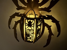 Spider Lantern Set of 4 Halloween Lamp with Creepy Designs Product Image 16