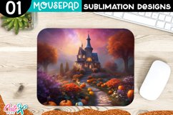 Halloween Night Mouse pad Sublimation Design PNG