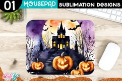 Halloween Night Mouse pad Sublimation Design PNG