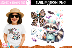 Halloween coquette sloth Sublimation Design PNG