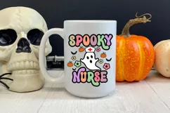 Groovy Spooky Halloween Nurse I Retro Nurse Halloween Sublimation 