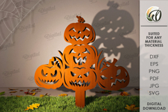 Halloween outdoor Shadow Decors Bundle laser Cut Product Image 4
