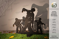 Halloween outdoor Shadow Decors Bundle laser Cut Product Image 5