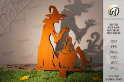 Halloween outdoor Shadow Decors Bundle laser Cut Product Image 6