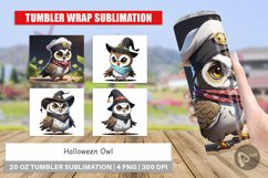 Tumbler Wrap Halloween Owl Product Image 1