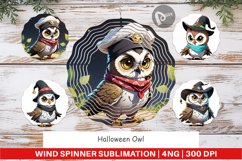 Wind Spinner Halloween Owl Product Image 1