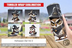 Tumbler Wrap Halloween Owl Product Image 1
