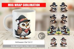 Mug Wrap Design Halloween Owl Product Image 1