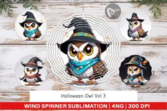 Wind Spinner Halloween Owl Product Image 1