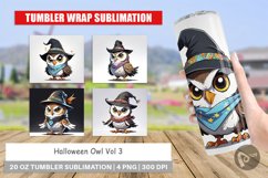 Tumbler Wrap Halloween Owl Product Image 1