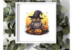 Cute Halloween owl Clipart Bundle - 10 transparent PNGs Product Image 4