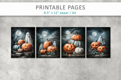 halloween illustrations, junk journal pages Product Image 2