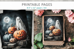 halloween illustrations, junk journal pages Product Image 3