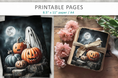 halloween illustrations, junk journal pages Product Image 4
