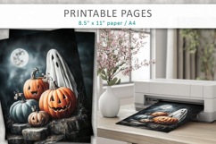 halloween illustrations, junk journal pages Product Image 5
