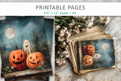halloween junk journal, halloween paper Product Image 5