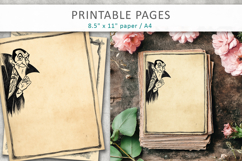 halloween junk journal, dracula printable Product Image 3