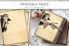 halloween junk journal, dracula printable Product Image 5