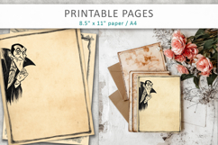 halloween junk journal, dracula printable Product Image 6