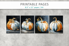 pumpkin junk journal, grunge halloween printables Product Image 2