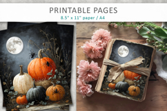 halloween illustrations, textured halloween paper Product Image 1