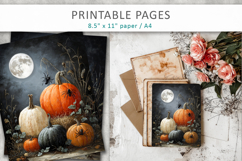 halloween illustrations, textured halloween paper Product Image 6