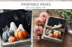halloween illustrations, junk journal pages Product Image 3