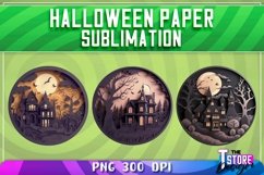 Halloween Paper Sublimation | PNG 300 DPI Design | T-Shirt Product Image 4