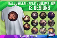 Halloween Paper Sublimation | PNG 300 DPI Design | T-Shirt Product Image 1