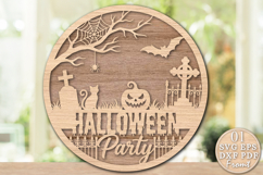Halloween Party Laser Cut SVG Product Image 1