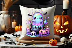 halloween pastel ghost pumpkin png, pastel ghost halloween clipart, kawaii pastel halloween design, pastel ghost pumpkin art, cute pastel halloween printable, pastel spooky ghost with pumpkin, pastel halloween clipart png, pastel kawaii ghost illustration