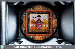 GorgeousHalloween Patchwork Car Coaster design.
