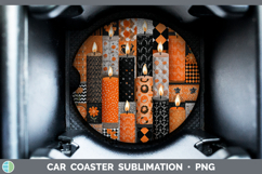 GorgeousHalloween Patchwork Car Coaster design.