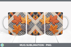 GorgeousHalloween Patchwork Mug Wrap design.