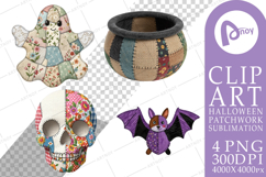 Halloween Patchwork Folk Art Design Product Image 1