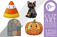 Halloween Patchwork Folk Art Design Product Image 1