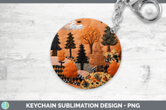 GorgeousHalloween Patchwork Keychain design.